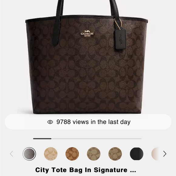 Coach City Tote - Signature Canvas - Picture 3 of 5